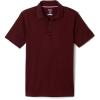 French Toast Kids’ Moisture Wicking Performance Sport Polo(Burgundy)