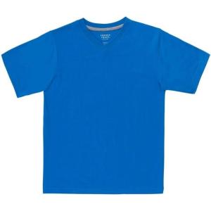 French Toast Men’s Short Sleeve V-Neck Tee(Palace Blue)