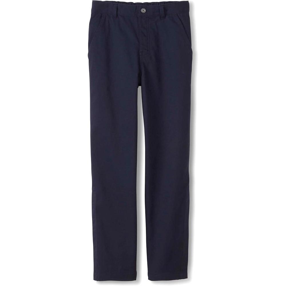 imageFrench Toast Boys Adaptive Updated Relaxed Fit Twill Pants with Hook and Loop Closure and PullApart Leg OpeningsNavy