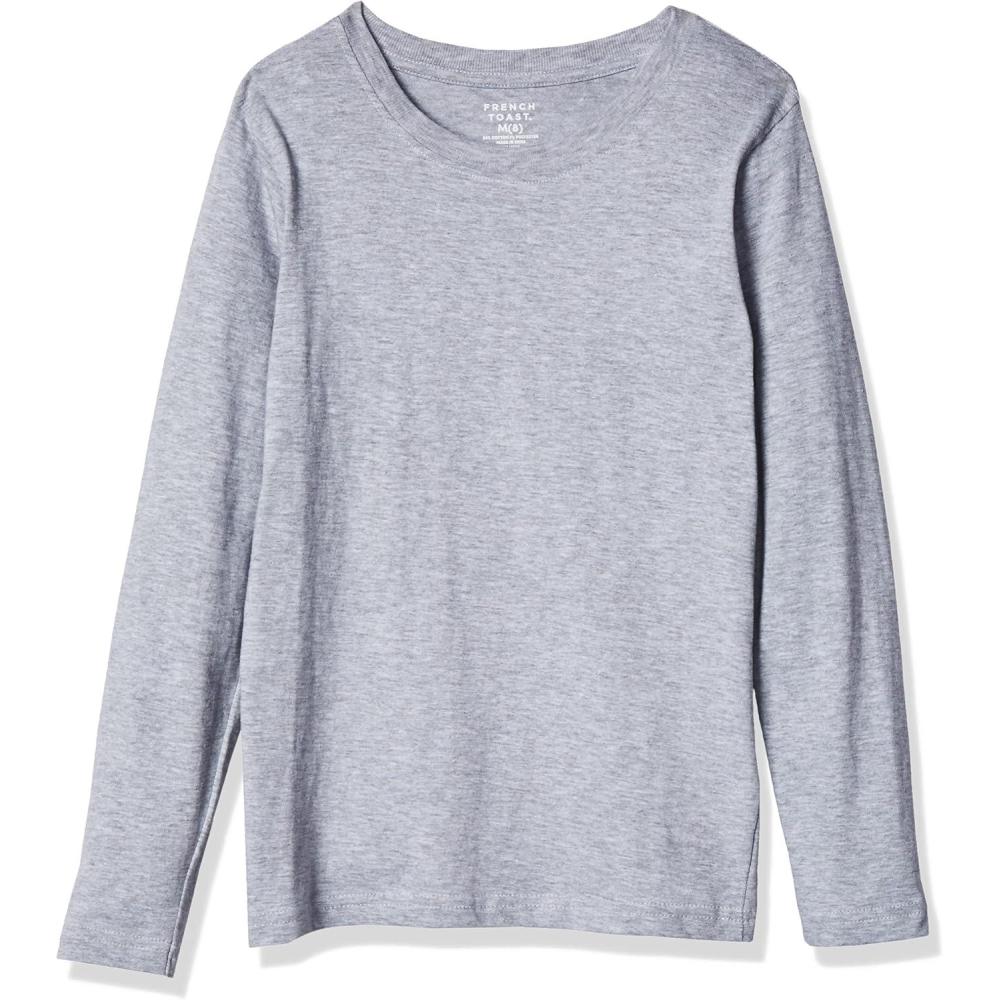 imageFrench Toast Boys Long Sleeve Crewneck Tee TShirt T ShirtHeather Gray