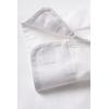 French Toast Boys Adaptive Long Sleeve Oxford Shirt with Hidden Hook and Loop Placket and Cuffs(White)