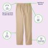 French Toast Boys Adaptive Updated Relaxed Fit Twill Pants with Hook and Loop Closure and Pull-Apart Leg Openings(Khaki)