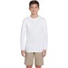 French Toast Boys Long Sleeve Crewneck Tee T-Shirt T Shirt(White)