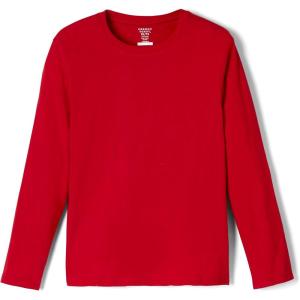 French Toast Boys Long Sleeve Crewneck Tee T-Shirt T Shirt(School Red)