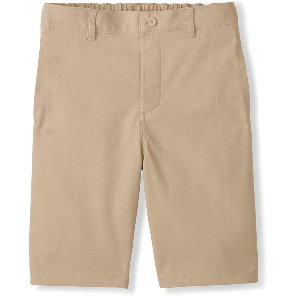 imageFrench Toast Boys Adaptive Bermuda Shorts with Hook and Loop ClosureKhaki