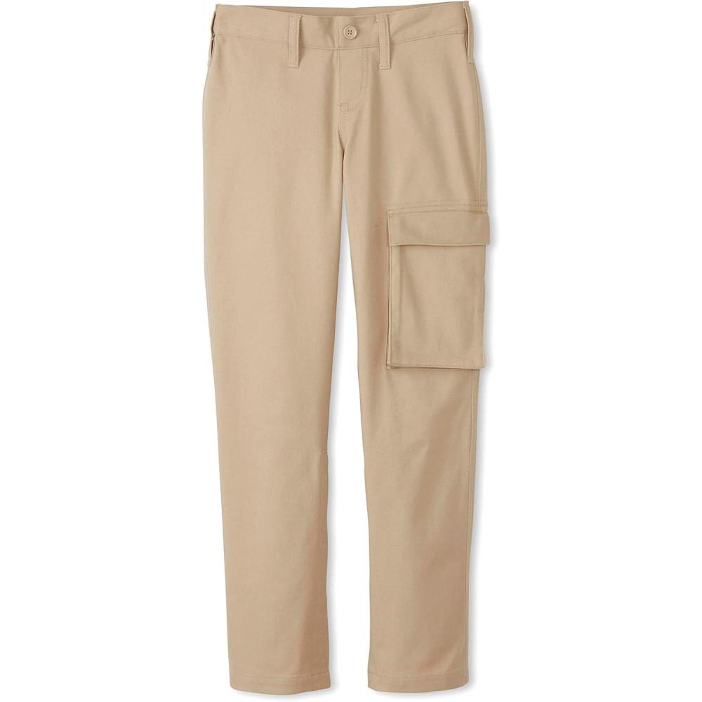 imageFrench Toast Boys Adaptive Seated Straight Leg Stretch Twill Pant with Thigh PocketKhaki