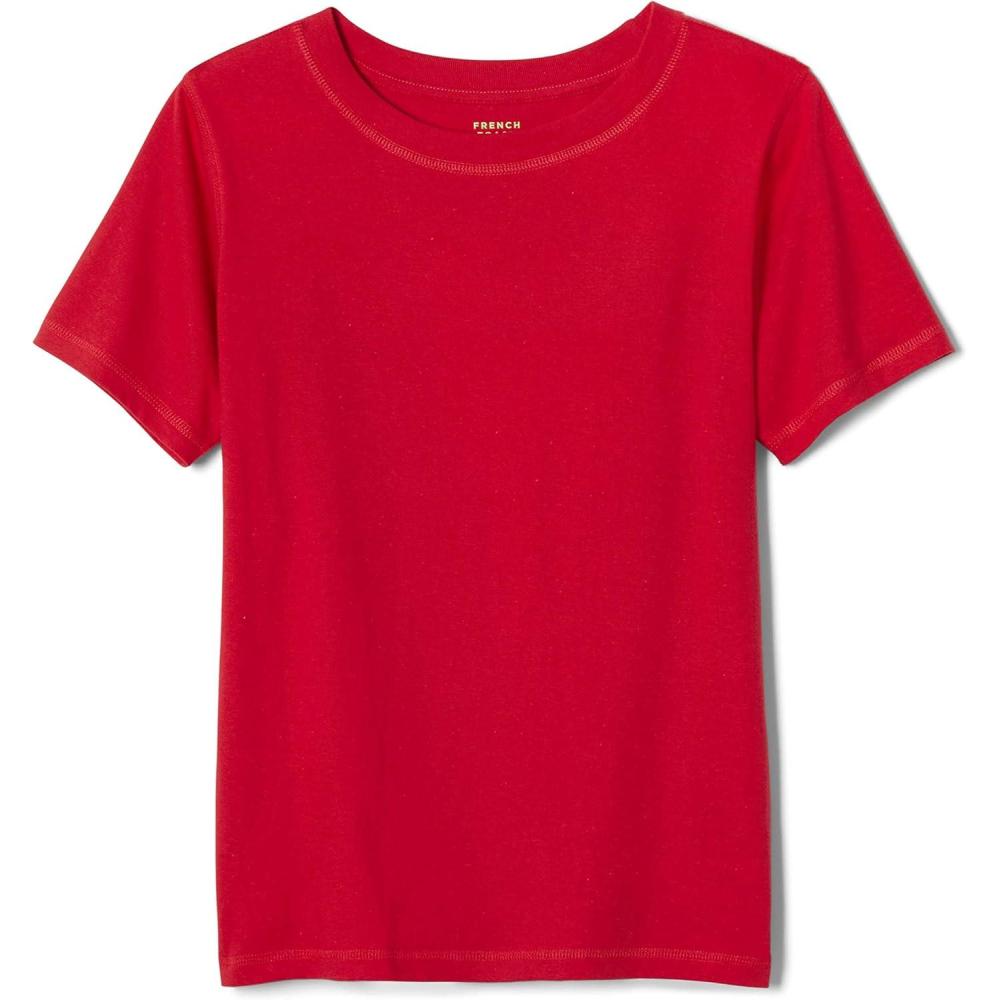 imageFrench Toast Boys Adaptive Short Sleeve SuperSoft Crewneck Tee Shirt with Flat SeamsRed