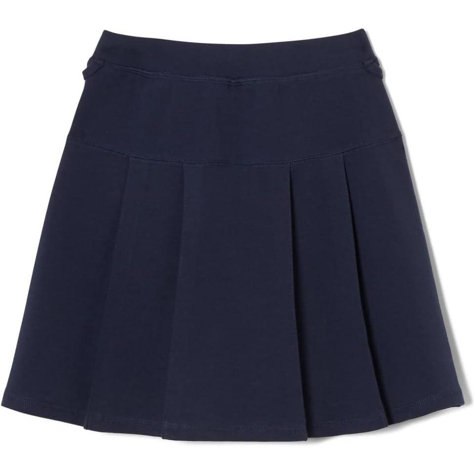 imageFrench Toast Girls Adaptive Pleated Ponte Scooter Skirt with PullUp Lift LoopsNavy