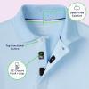 French Toast Adaptive Short Sleeve Polo Shirt | Hook and Loop Placket | Flat Seams(White (New))