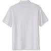 French Toast Adaptive Short Sleeve Polo Shirt | Hook and Loop Placket | Flat Seams(White (New))