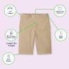 French Toast Boys Adaptive Bermuda Shorts with Hook and Loop Closure(Navy)