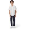 French Toast Boys Short Sleeve Classic Poplin Dress Shirt(Light Blue)