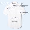 French Toast Boys Short Sleeve Classic Poplin Dress Shirt(Light Blue/White Gingham)