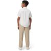 French Toast Boys Short Sleeve Oxford Dress Shirt (Standard & Husky)(Light Blue)