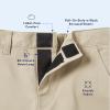 French Toast Girls Adaptive Straight Leg Pants with Hook and Loop Closure and Pull-Apart Leg Openings(Khaki)