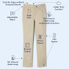 French Toast Girls Adaptive Straight Leg Pants with Hook and Loop Closure and Pull-Apart Leg Openings(Navy)