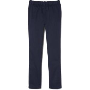 French Toast Girls Adaptive Straight Leg Pants with Hook and Loop Closure and Pull-Apart Leg Openings(Navy)