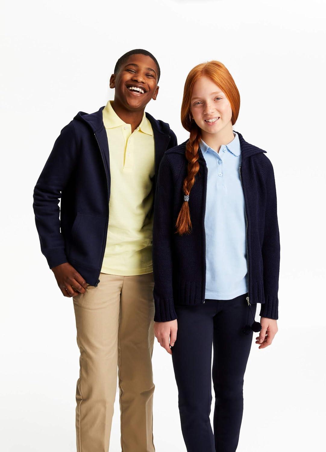 imageFrench Toast Boys Pique Polo School Uniform Shirt with Long Sleeves for Boys and GirlsYellow