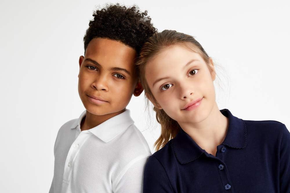 imageFrench Toast Kids Pique Polo Standard ampamp HuskyWhite