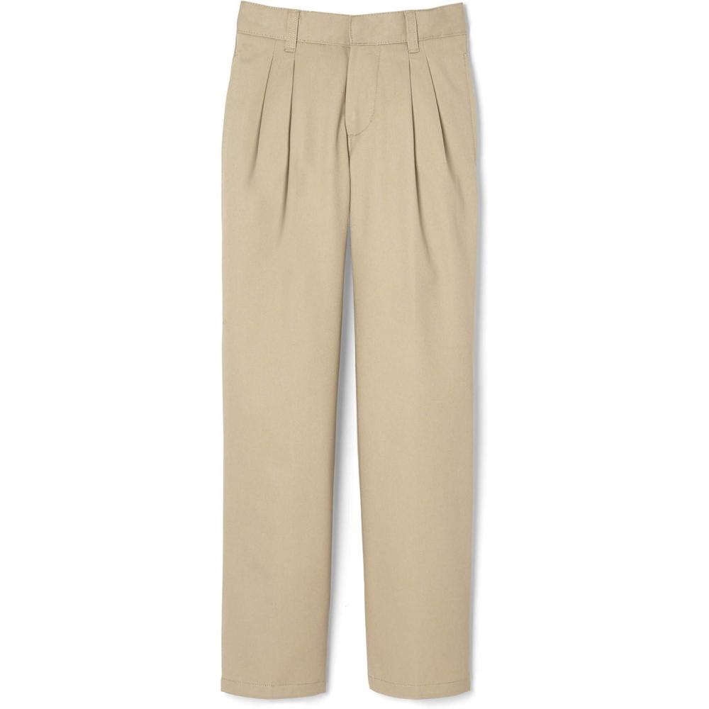 imageFrench Toast Little Boys Pleated Double Knee Pant with Adjustable WaistKhaki