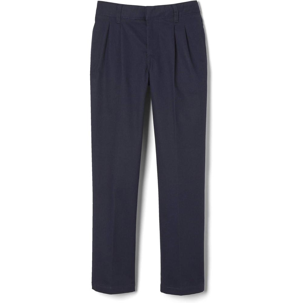 imageFrench Toast Little Boys Pleated Double Knee Pant with Adjustable WaistNavy