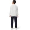 French Toast Boys Pique Polo School Uniform Shirt with Long Sleeves for Boys and Girls(Heather Gray)