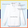 French Toast Boys Pique Polo School Uniform Shirt with Long Sleeves for Boys and Girls(Heather Gray)
