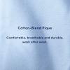 French Toast Boys Pique Polo School Uniform Shirt with Long Sleeves for Boys and Girls(Purple)