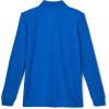 French Toast Boys Pique Polo School Uniform Shirt with Long Sleeves for Boys and Girls(Royal)