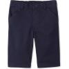 French Toast Girls Adaptive Bermuda Shorts with Hook and Loop Closure(Navy (New))