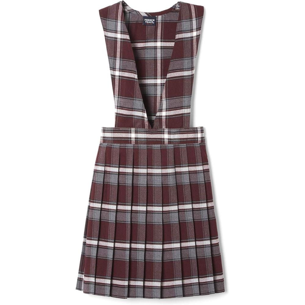 imageFrench Toast Big GirlsBurgundy Plaid