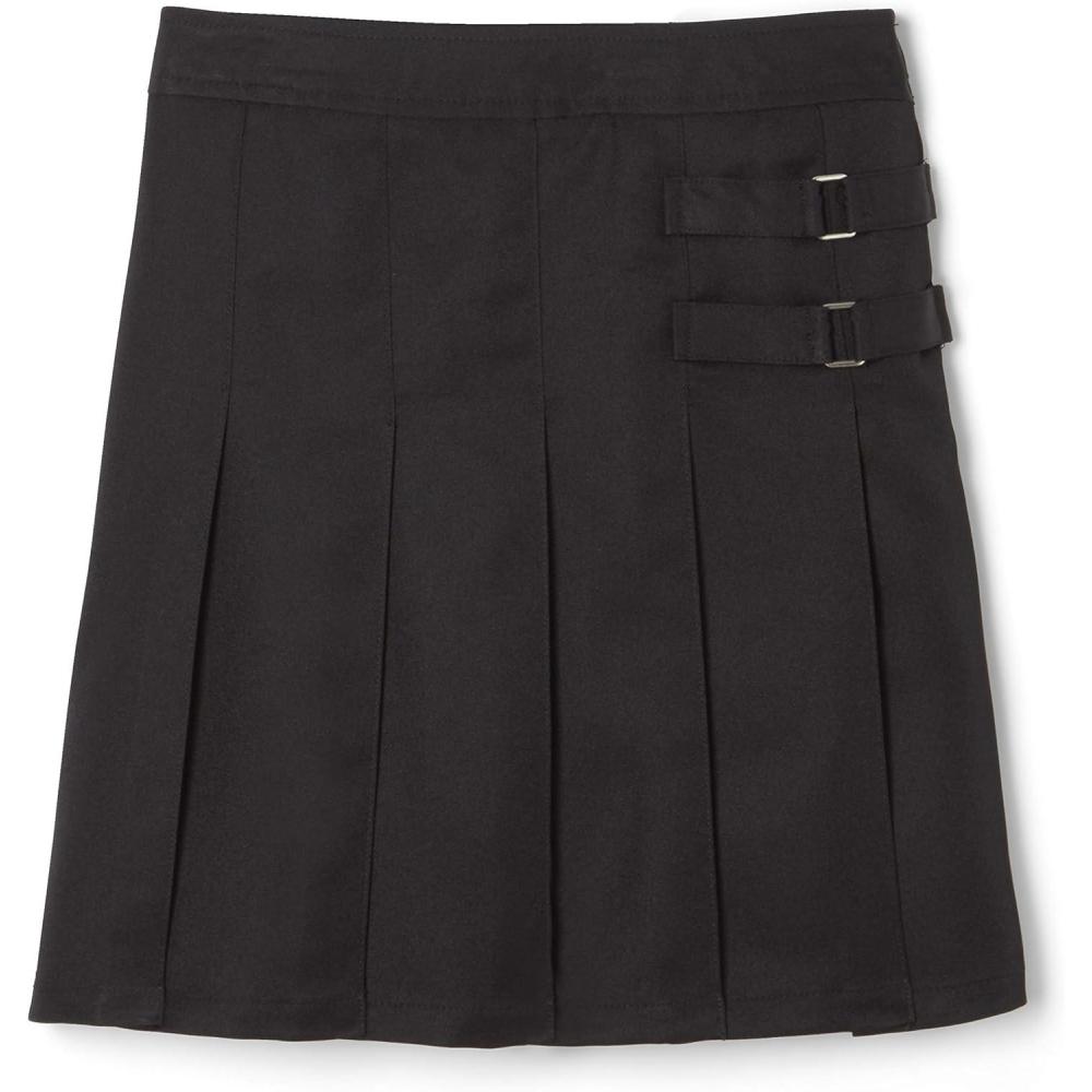 imageFrench Toast Girls Adjustable Waist PleatedFront Twotab ScooterBlack