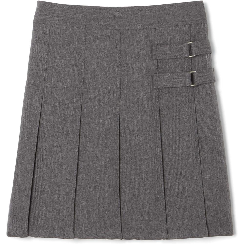 imageFrench Toast Girls Adjustable Waist PleatedFront Twotab ScooterHeather Gray