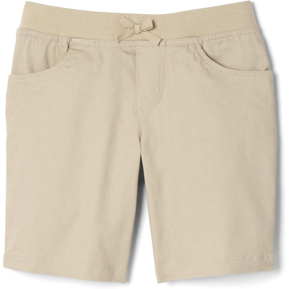 imageFrench Toast Girls PullOn Cotton Twill Shorts with PocketsKhaki