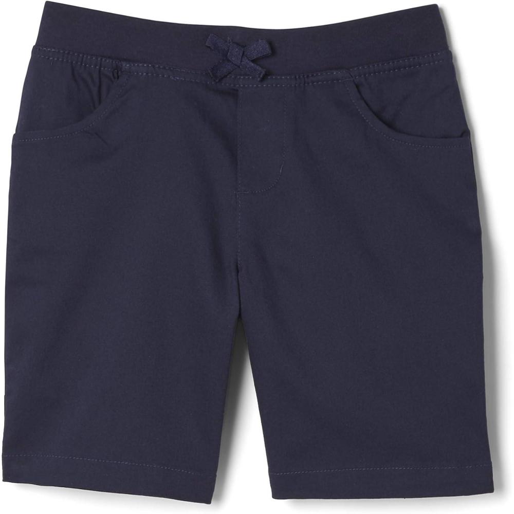 imageFrench Toast Girls PullOn Cotton Twill Shorts with PocketsNavy
