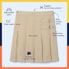 French Toast Girls Adjustable Waist Pleated-Front Two-tab Scooter(Black)