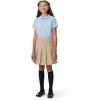 French Toast Girls Adjustable Waist Pleated-Front Two-tab Scooter(Burgundy)