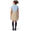 French Toast Girls Adjustable Waist Pleated-Front Two-tab Scooter(Khaki)