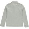 French Toast Girls Plus Size’ Uniform Long Sleeve Polo with Picot Collar (Standard & Plus)(Grey)