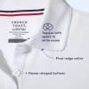 French Toast Girls Plus Size’ Uniform Long Sleeve Polo with Picot Collar (Standard & Plus)(Hunter/Hunter)