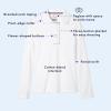 French Toast Girls Plus Size’ Uniform Long Sleeve Polo with Picot Collar (Standard & Plus)(Hunter/Hunter)