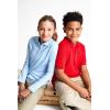 French Toast Girls Plus Size’ Uniform Long Sleeve Polo with Picot Collar (Standard & Plus)(Light Blue)