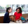 French Toast Girls Plus Size’ Uniform Long Sleeve Polo with Picot Collar (Standard & Plus)(Navy)