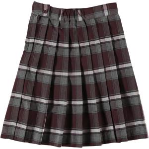 French Toast Girls’ Plaid Pleated Skirt(Burgundy/Gray/White *Plaid #91*)
