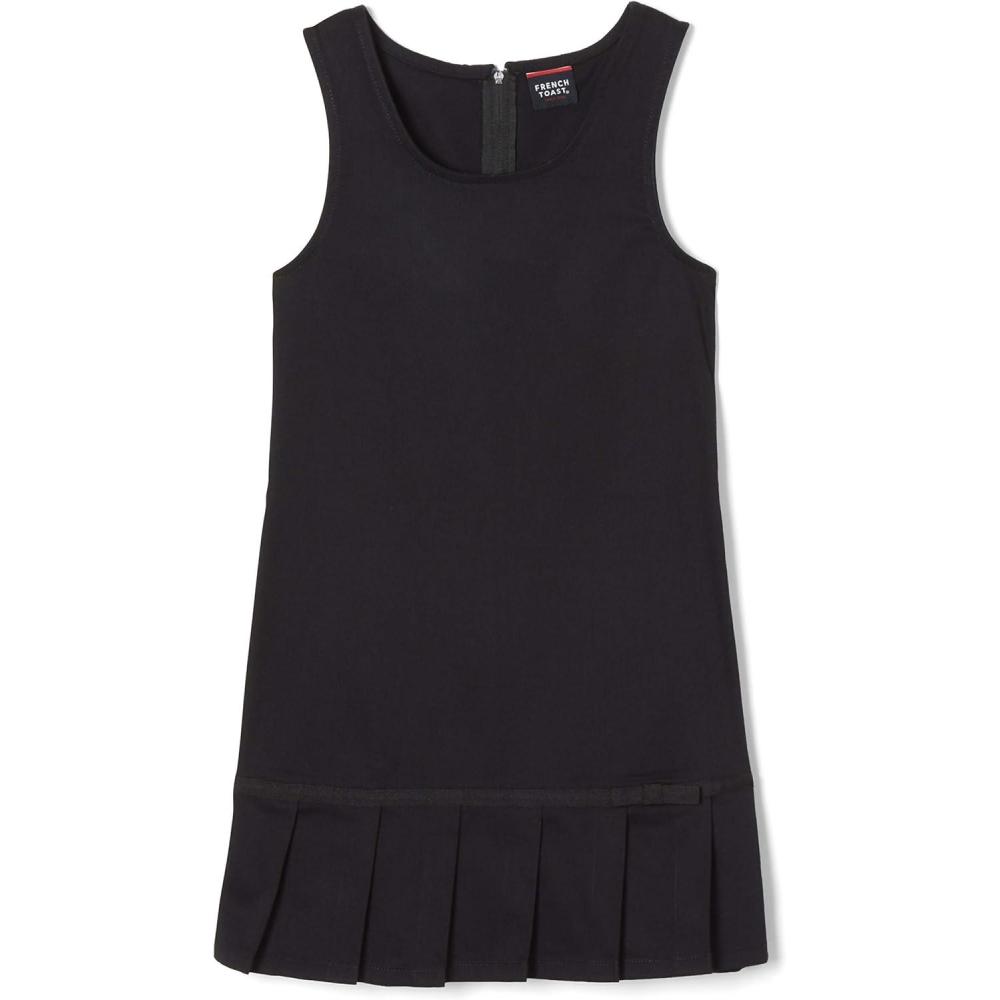 imageFrench Toast Girls Pleated Hem Jumper with RibbonBlack