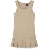French Toast Girls’ Pleated Hem Jumper with Ribbon(Khaki)