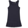 French Toast Girls’ Pleated Hem Jumper with Ribbon(Navy)