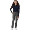 French Toast Girls’ Pull-On Straight Fit Stretch Twill Pant(School Uniform Grey)