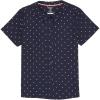 French Toast Girl’s Short Sleeve Peter Pan Collar Blouse (Standard & Plus)(Navy & White)