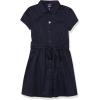 French Toast Girls’ Short Sleeve Safari Dress(Navy Blue)